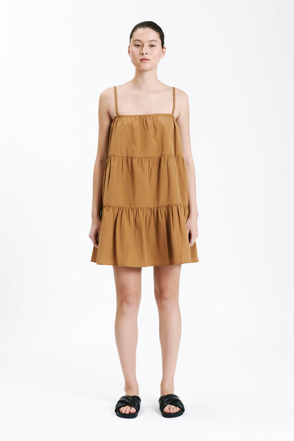 RENNA MINI DRESS-Fudge