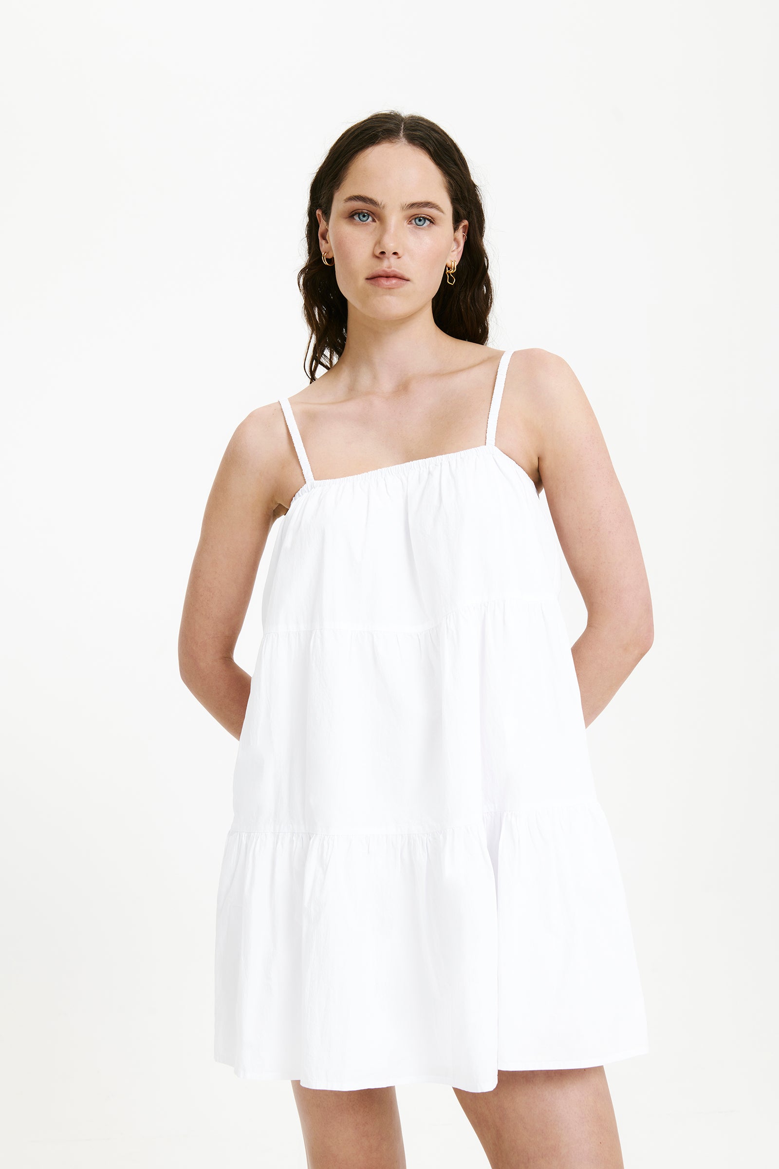 Nude Lucy Renna Mini Dress In White 
