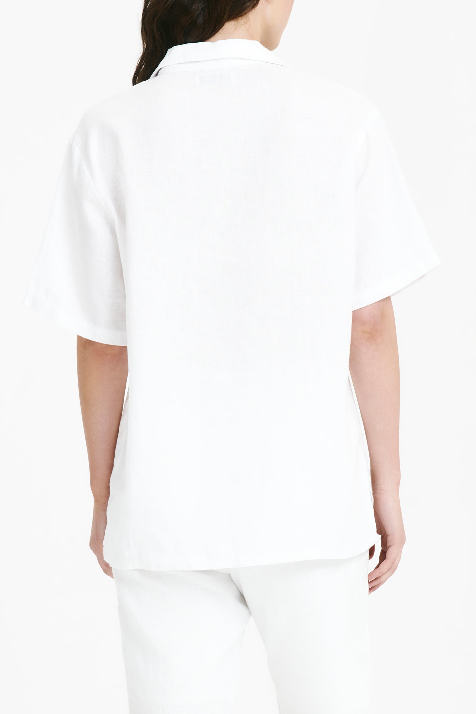 Nude Lucy Rynn Linen Resort Shirt In White 
