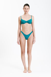 Nude Lucy Classic Cheeky Bikini Brief in a Green Jade Colour