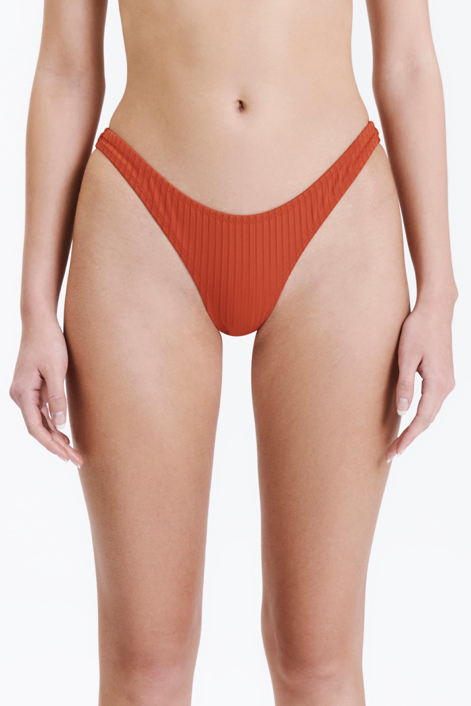 Nude Lucy Classic Cheeky Bikini Brief In a Terracotta Rooibos Colour 