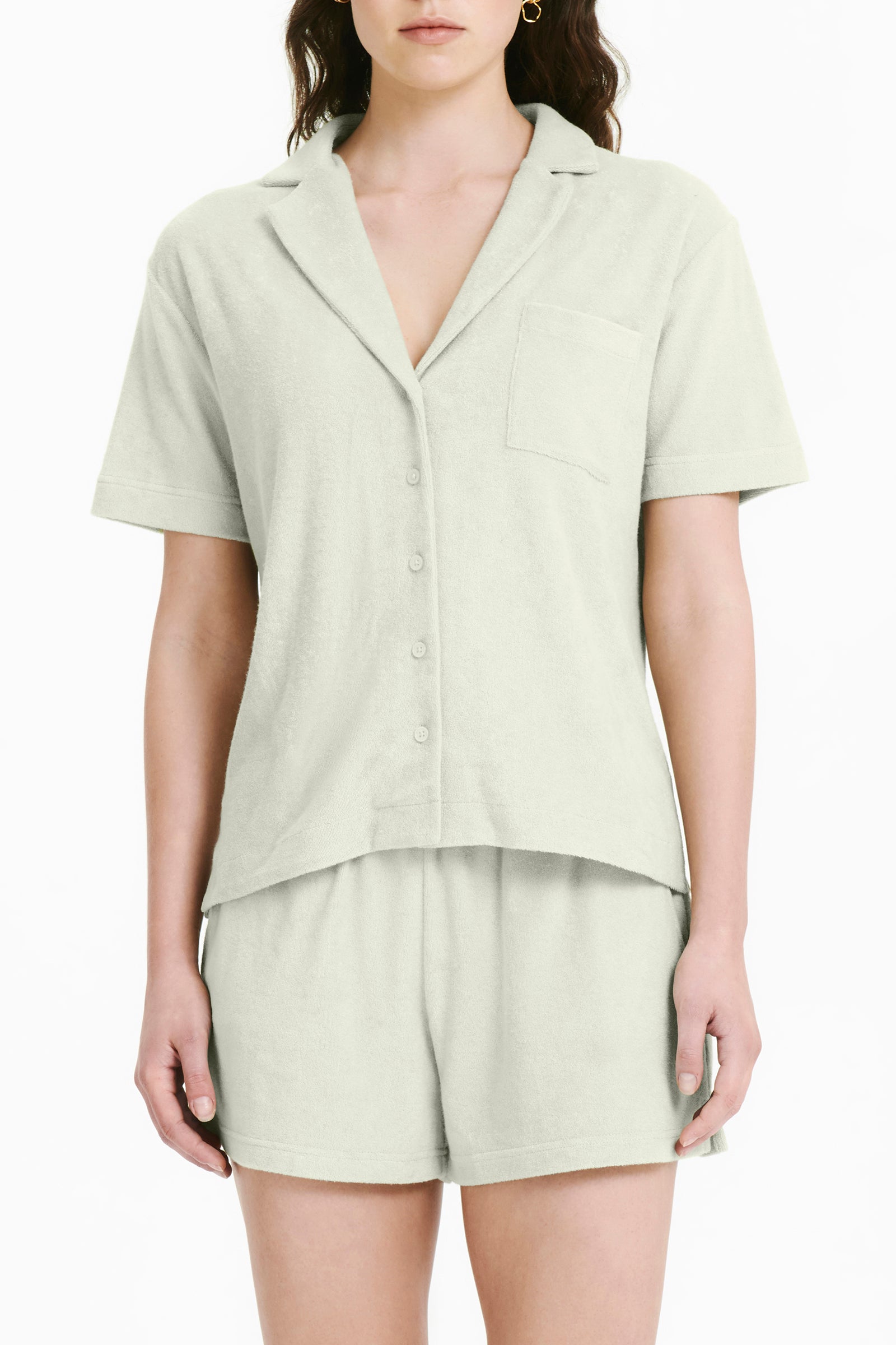 Nude Lucy Inka Terry Shirt In Eucalyptus 