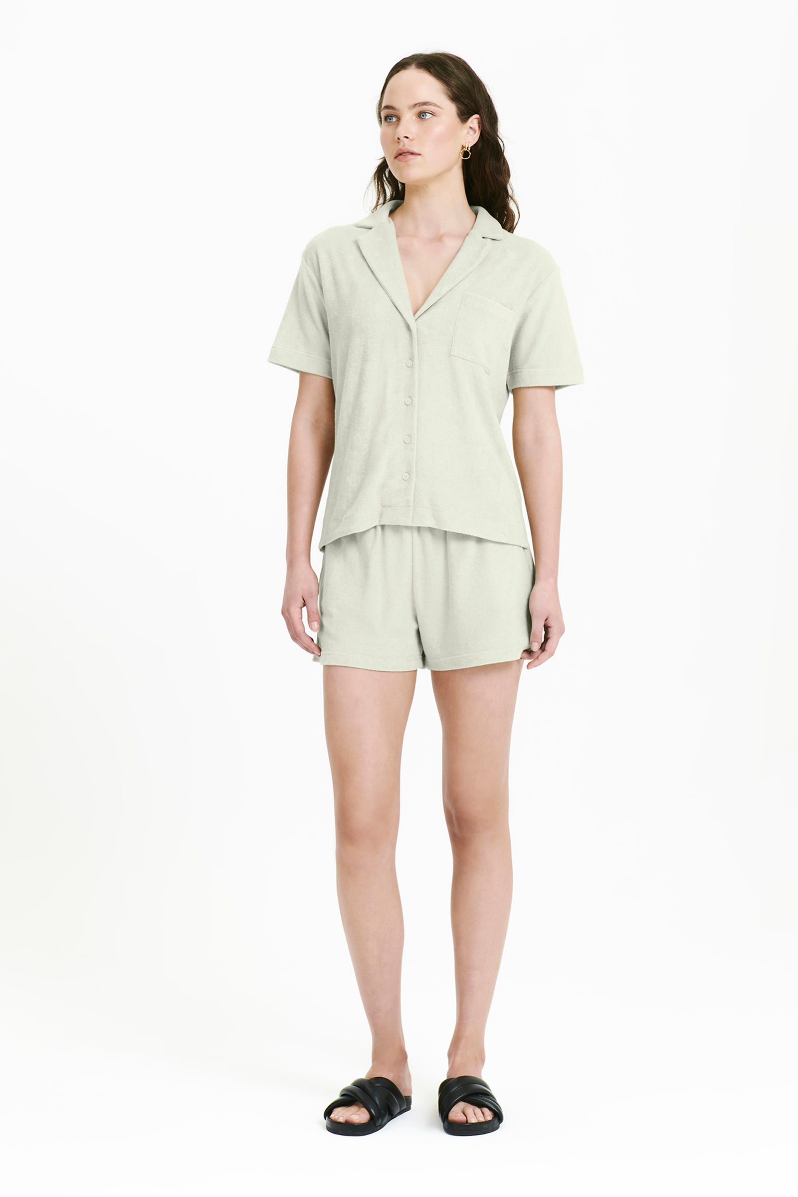Nude Lucy Inka Terry Shirt In Eucalyptus 