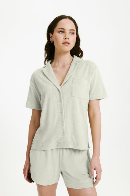 INKA TERRY SHIRT-Eucalyptus