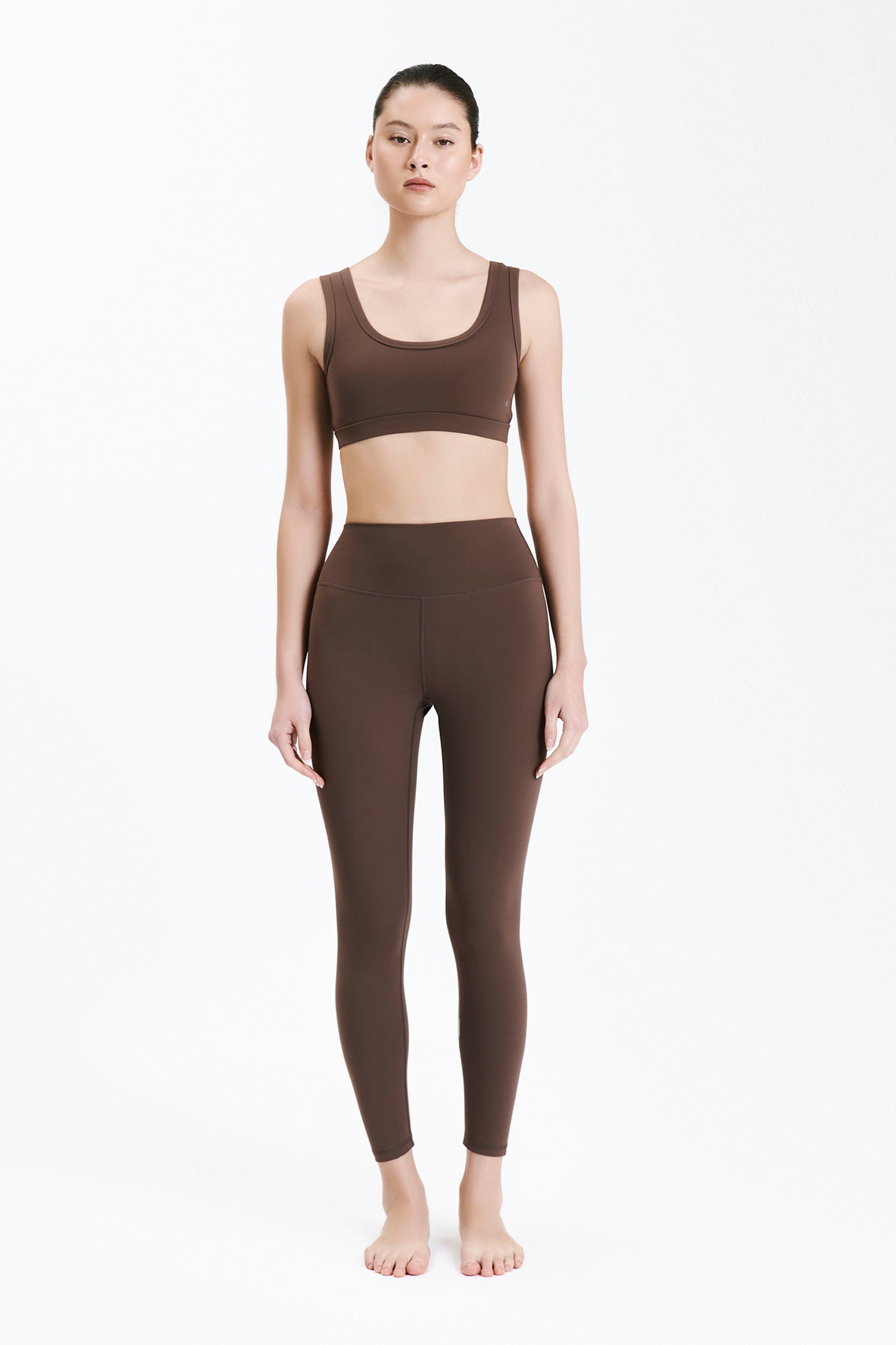 Nude Lucy Nude Active Tights In A Brown Chocolate Cacao Colour 