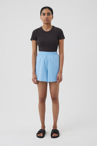 Nude Lucy Naya Washed Cotton Short In a Blue Horizon Colour