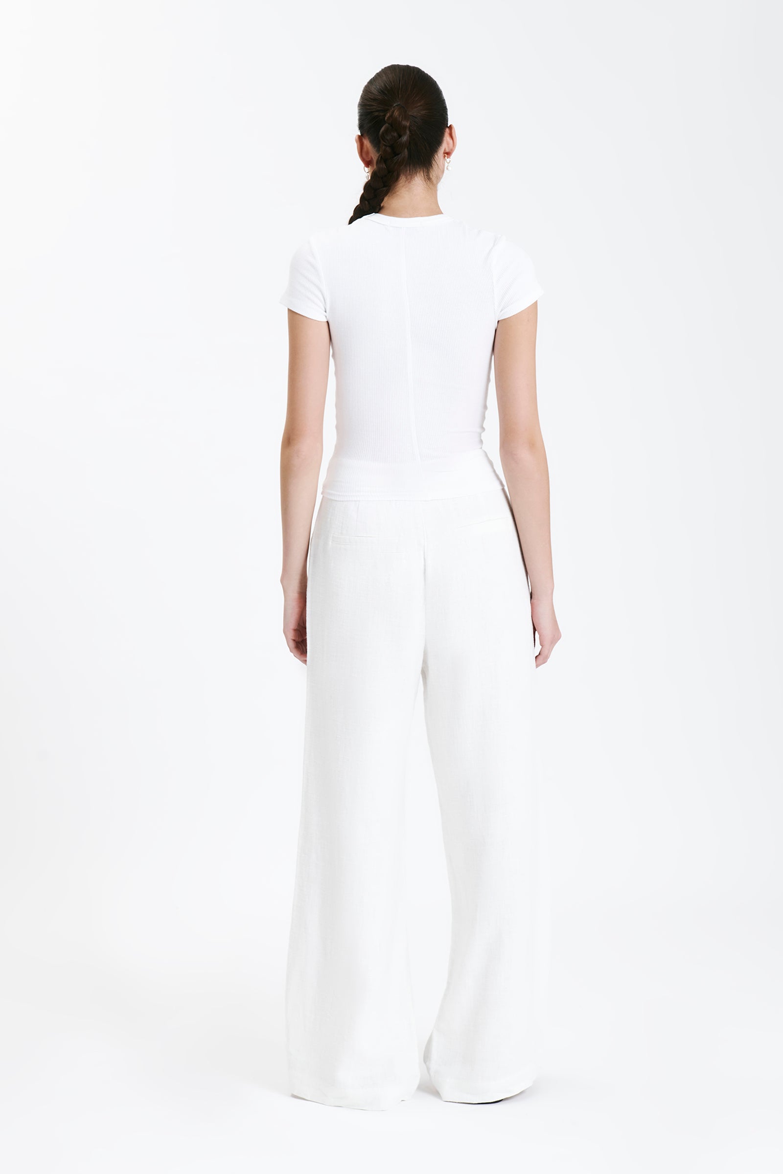Nude Lucy Monroe Organic Rib Tee White 