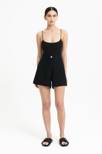 Nude Lucy Sima Linen Short in Black