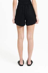 Nude Lucy Sima Linen Short in Black