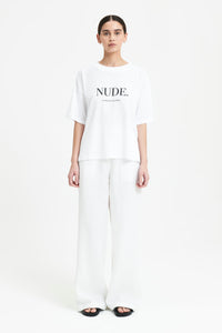 Nude Lucy Nude Washed Tee in White