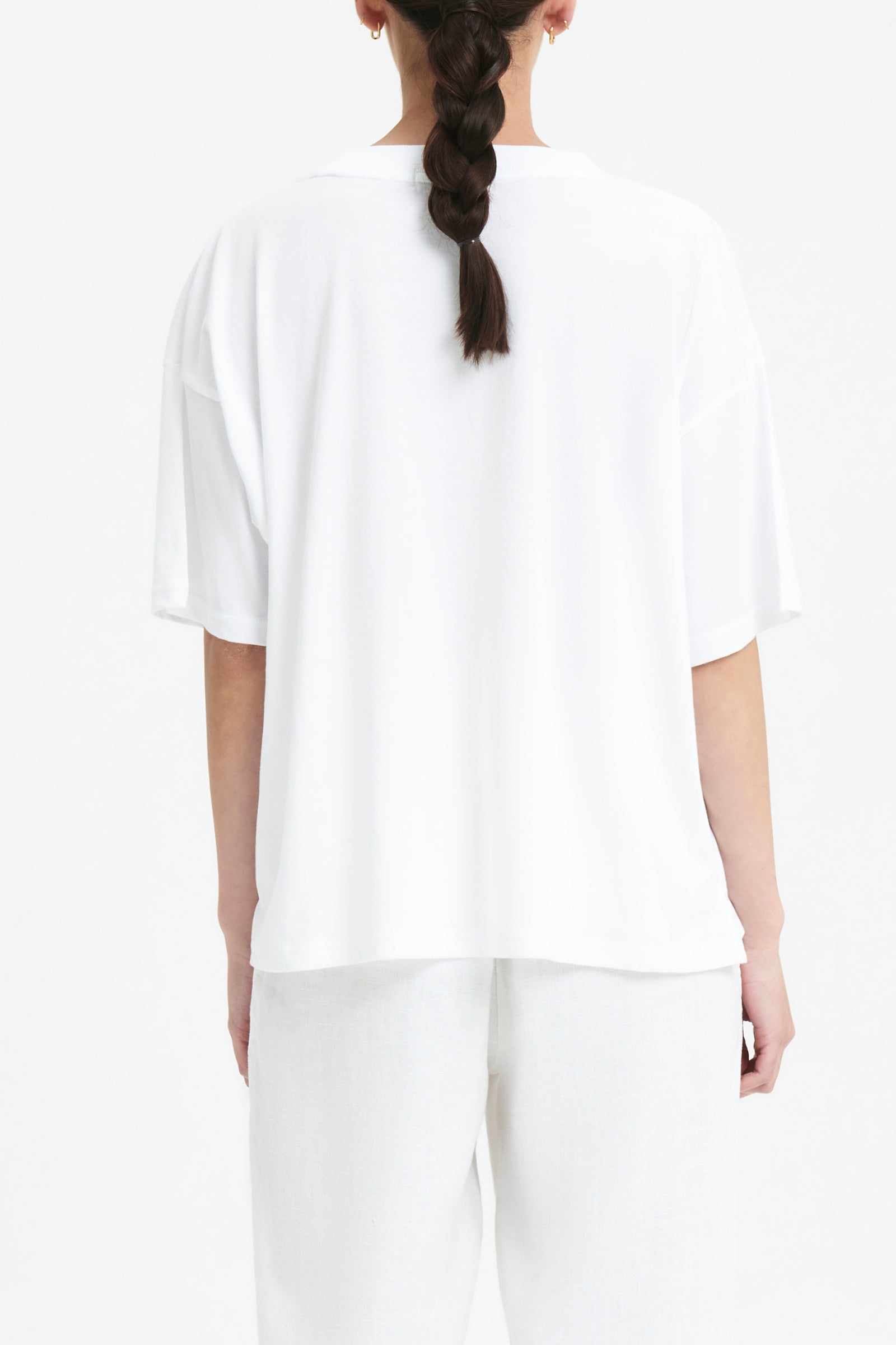 Nude Lucy Nude Washed Tee In White 