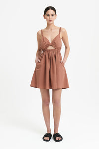 Nude Lucy Iman Mini Dress in Terracotta