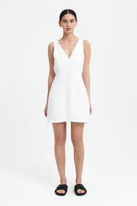 Nude Lucy Sima Linen Mini Dress in White