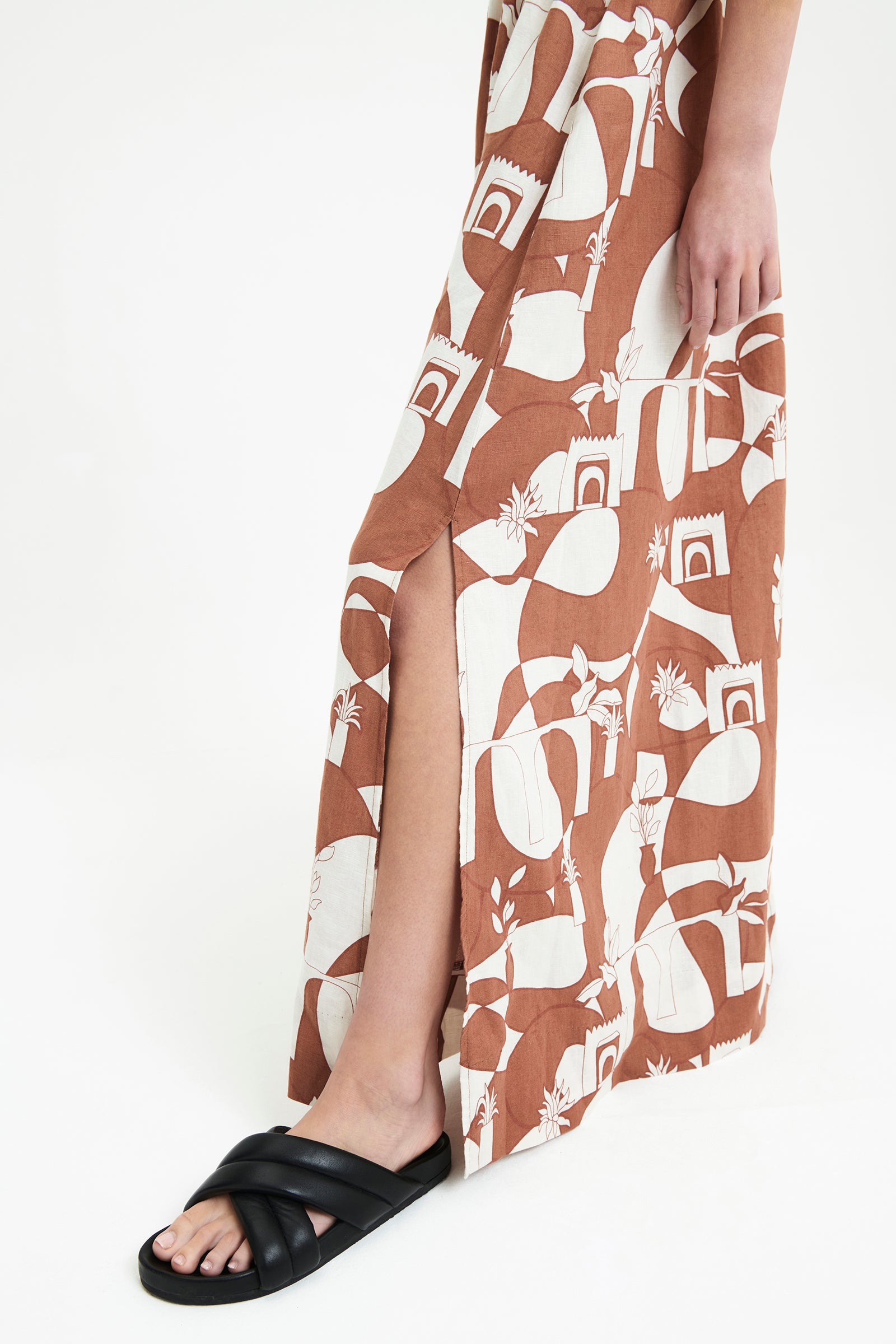 Nude Lucy Safia Maxi Dress In Tangier 