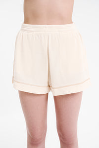 Nude Lucy Orion Waffle Short in White Cloud