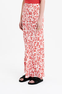 Nude Lucy Enver Skirt In A Orange & White Venus Print