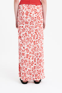 Nude Lucy Enver Skirt In A Orange & White Venus Print