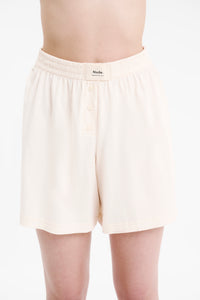 Nude Lucy Lounge Jersey Boxer Short in White Cloud