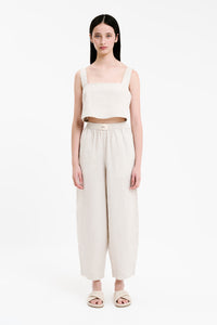 Nude Lucy Lounge Heritage Linen Pant in Natural