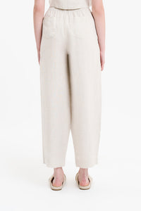 Nude Lucy Lounge Heritage Linen Pant in Natural