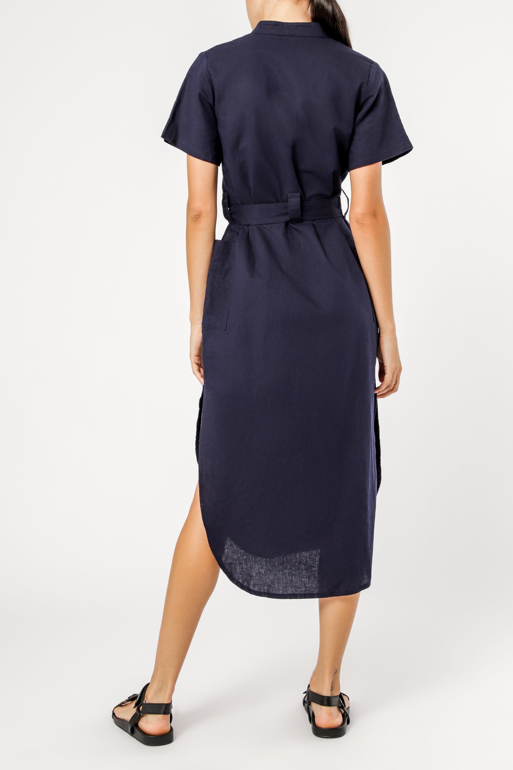 Nude Lucy Maya Linen Maxi Dress Midnight Dress 