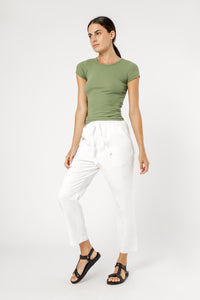 Nude Lucy charlie rib tee army t shirt
