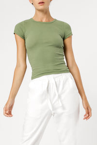 Nude Lucy charlie rib tee army t shirt