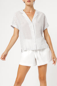 Nude Lucy isla shirt stripe shirt