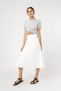 Nude Lucy isla linen midi skirt white skirt