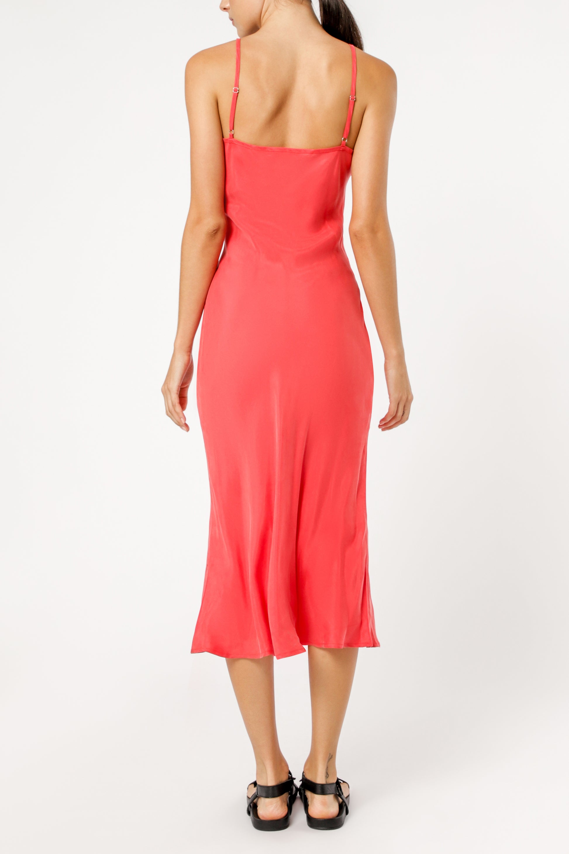 Nude Lucy nude classic slip tomato dress