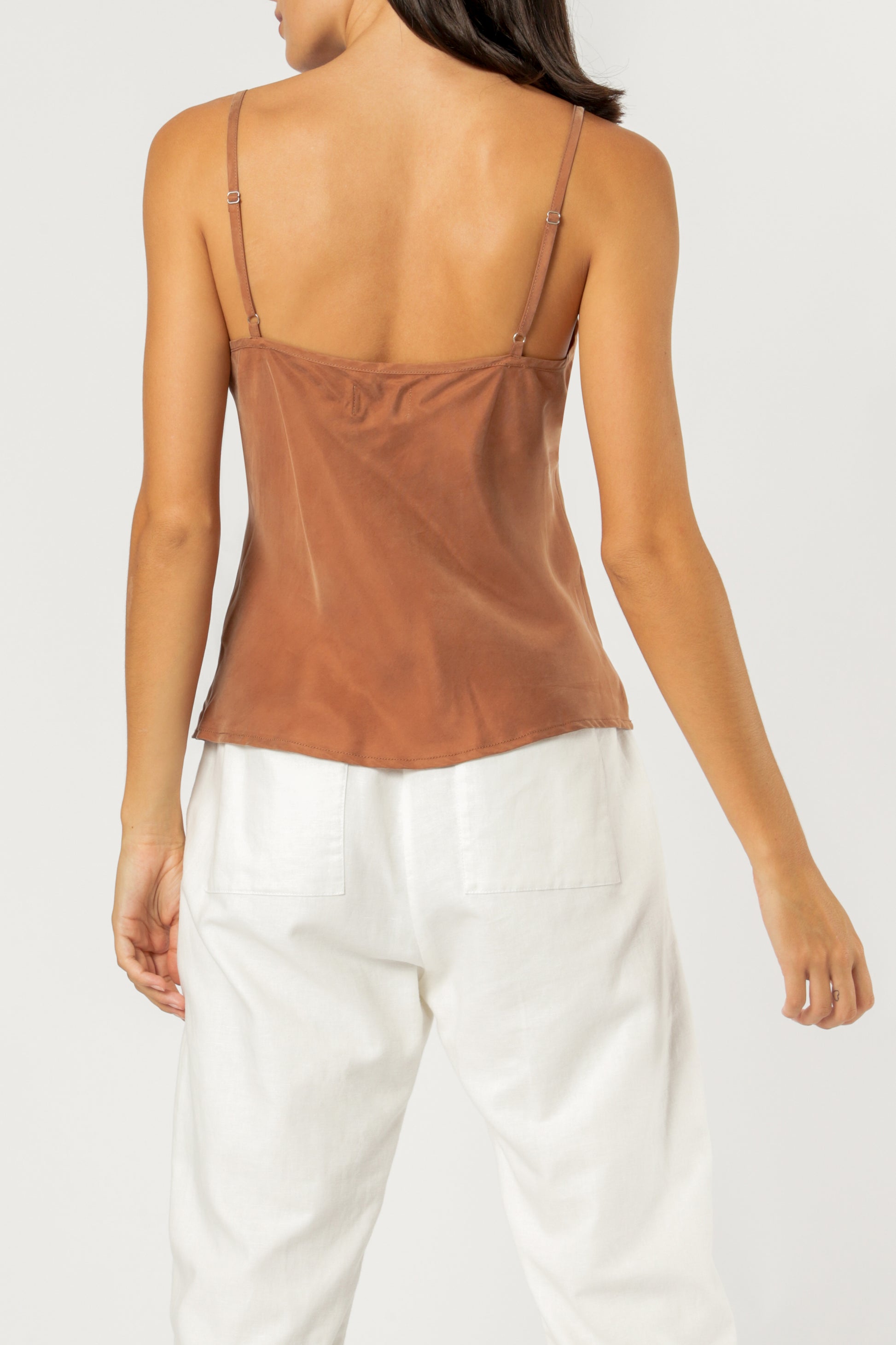 Nude Lucy Nude Classic Cami Cognac Top 