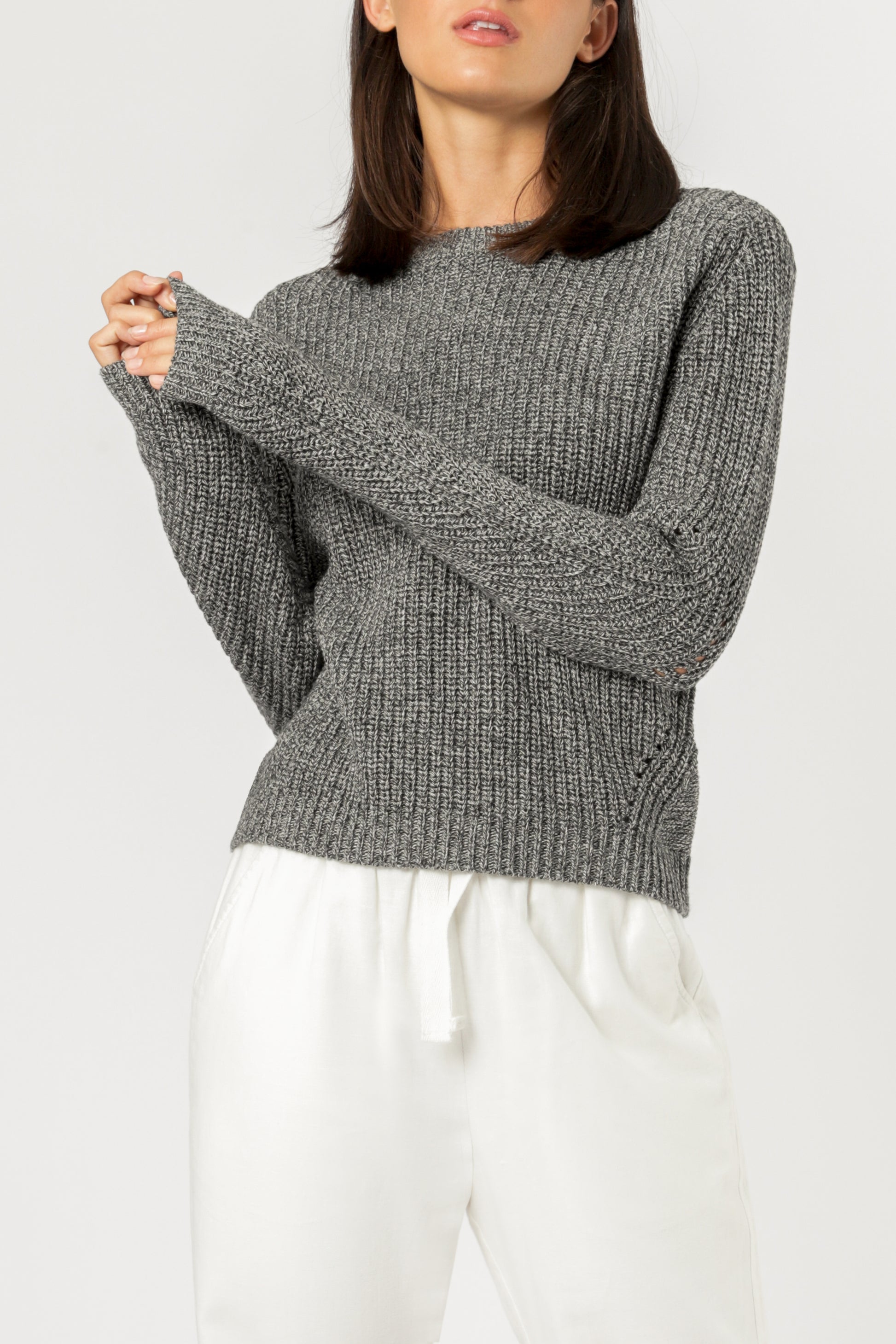 Nude Lucy Ames Core Knit Coal Knitwear 