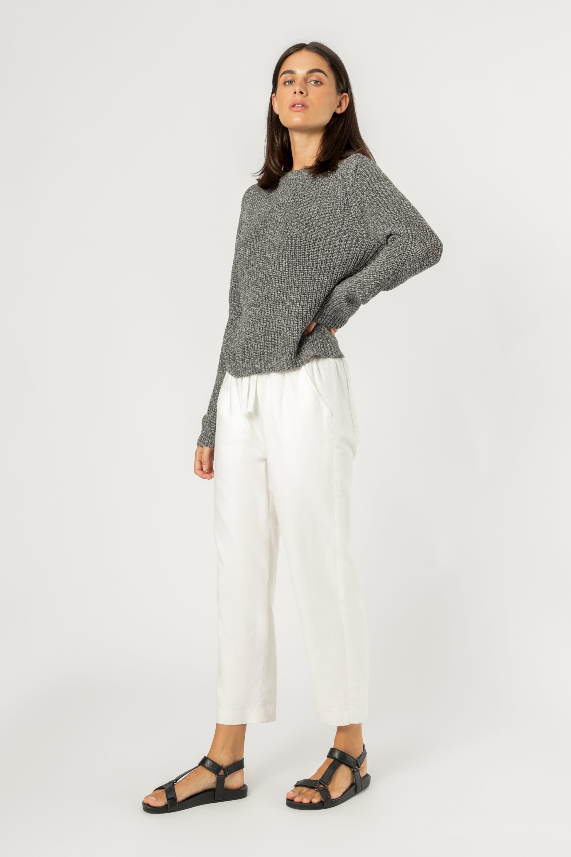 Nude Lucy Ames Core Knit Coal Knitwear 