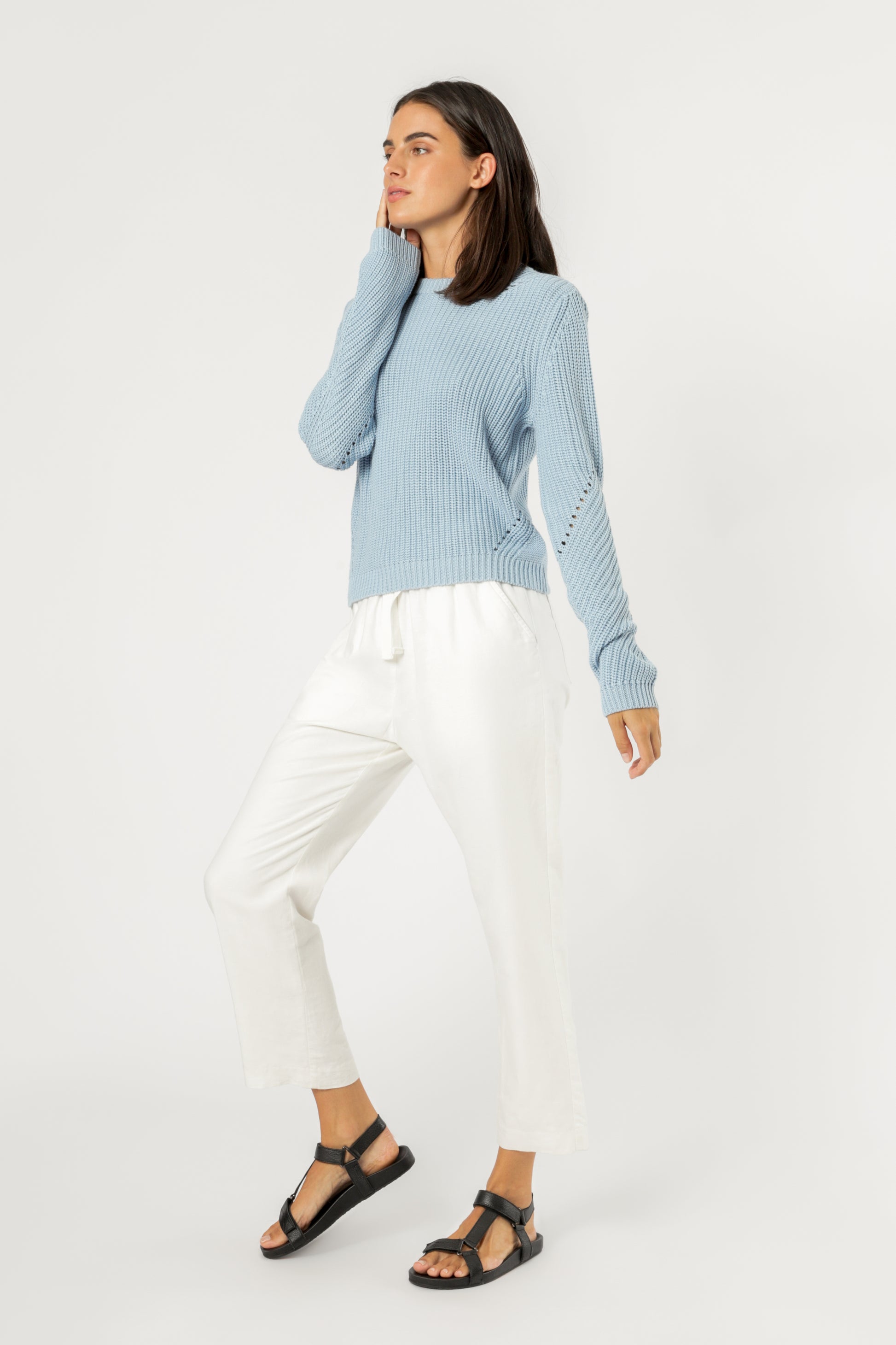 Nude Lucy Ames Core Knit Sky Knitwear 