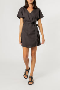 Nude Lucy monica wrap dress coal dress