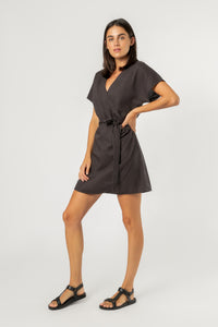 Nude Lucy monica wrap dress coal dress