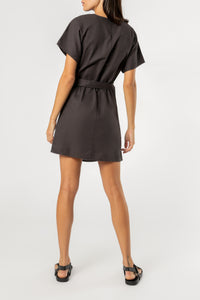 Nude Lucy monica wrap dress coal dress