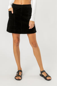 Nude Lucy corduroy mini skirt black skirt