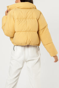 Nude Lucy topher puffer jacket washed mustard jackets
