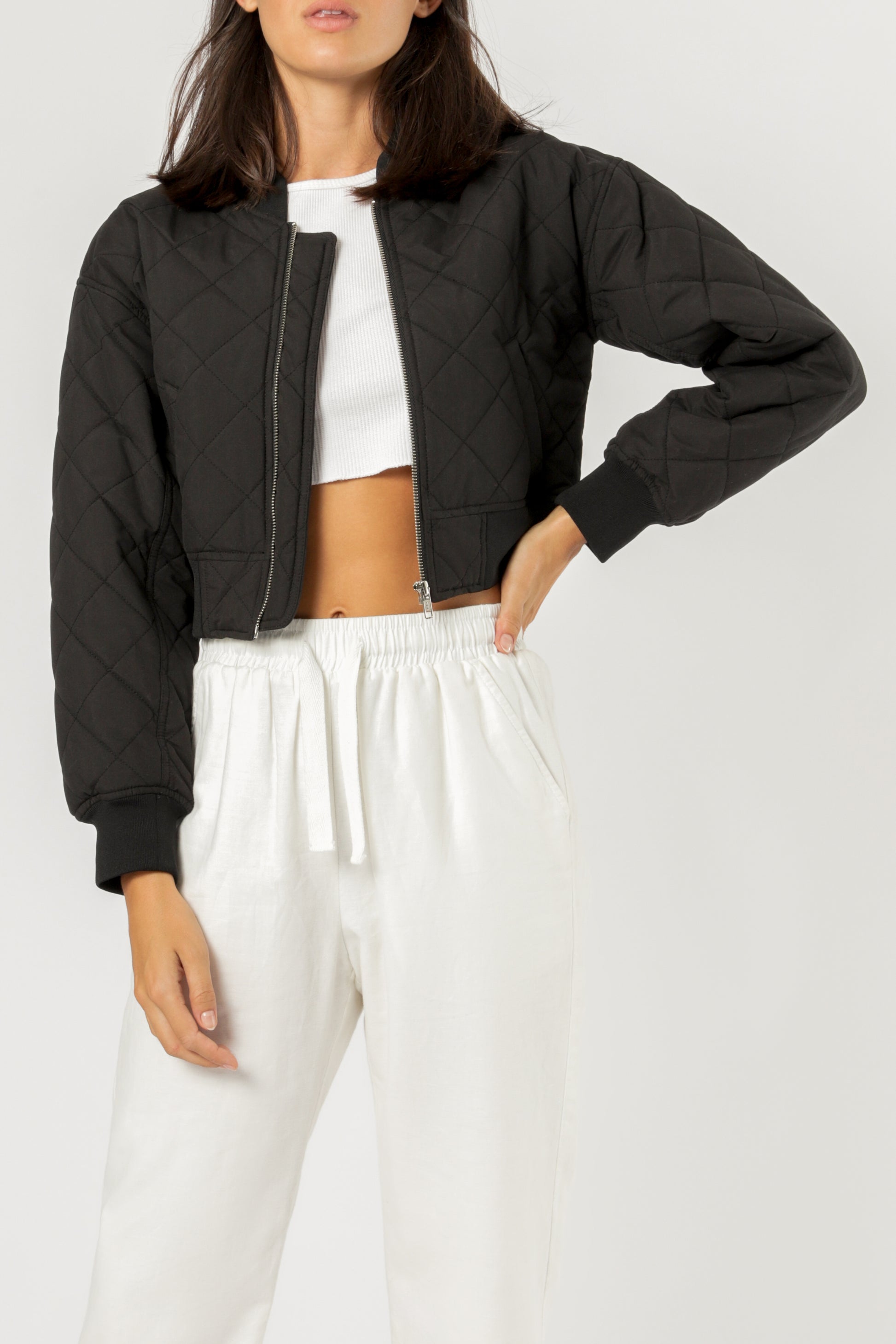 Nude Lucy Classic Bomber Black Jackets 