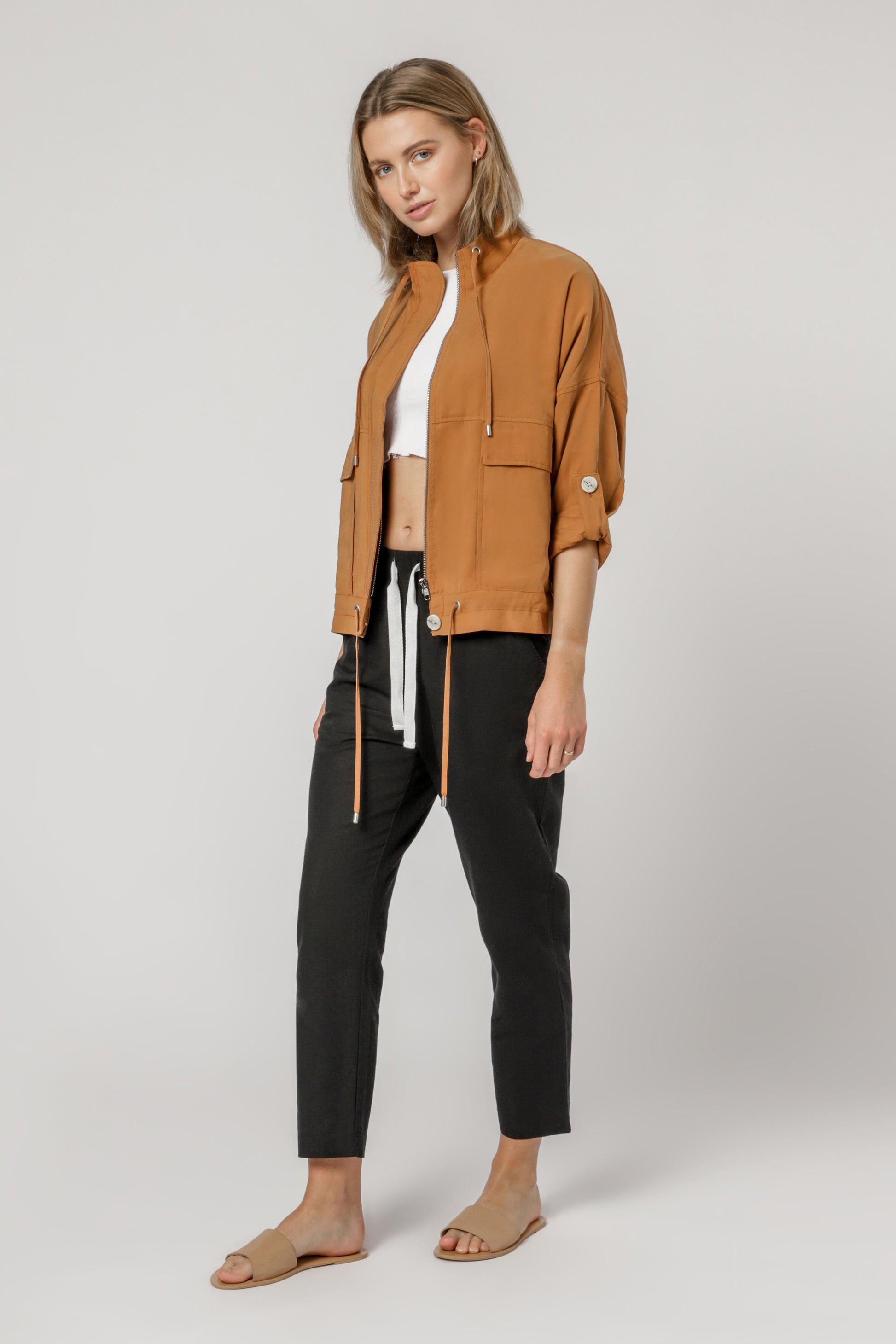 Nude Lucy Stella Utility Jacket Cognac Jackets 