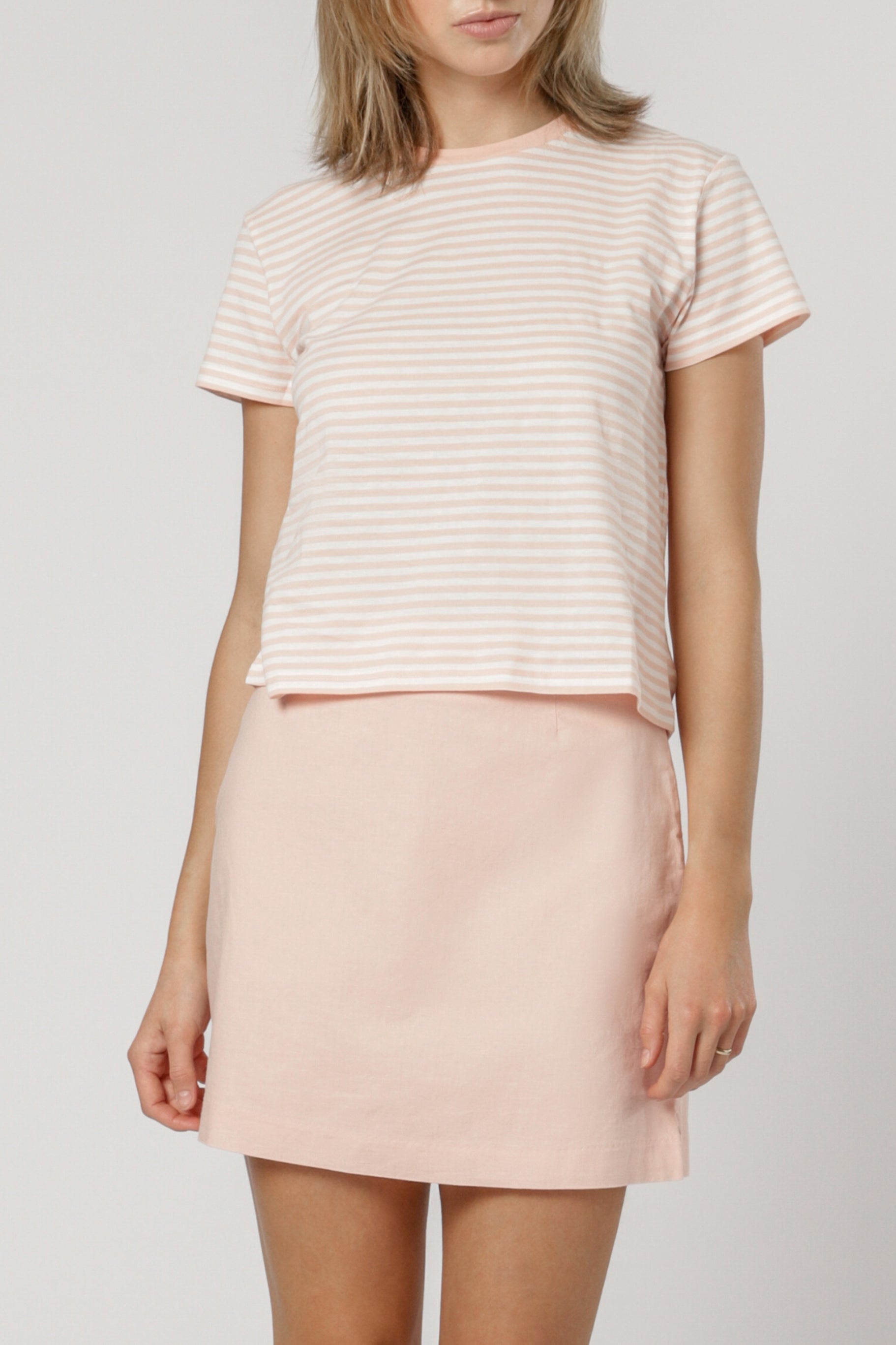 Nude Lucy Gracie Ringer Tee Shell Stripe T Shirt 