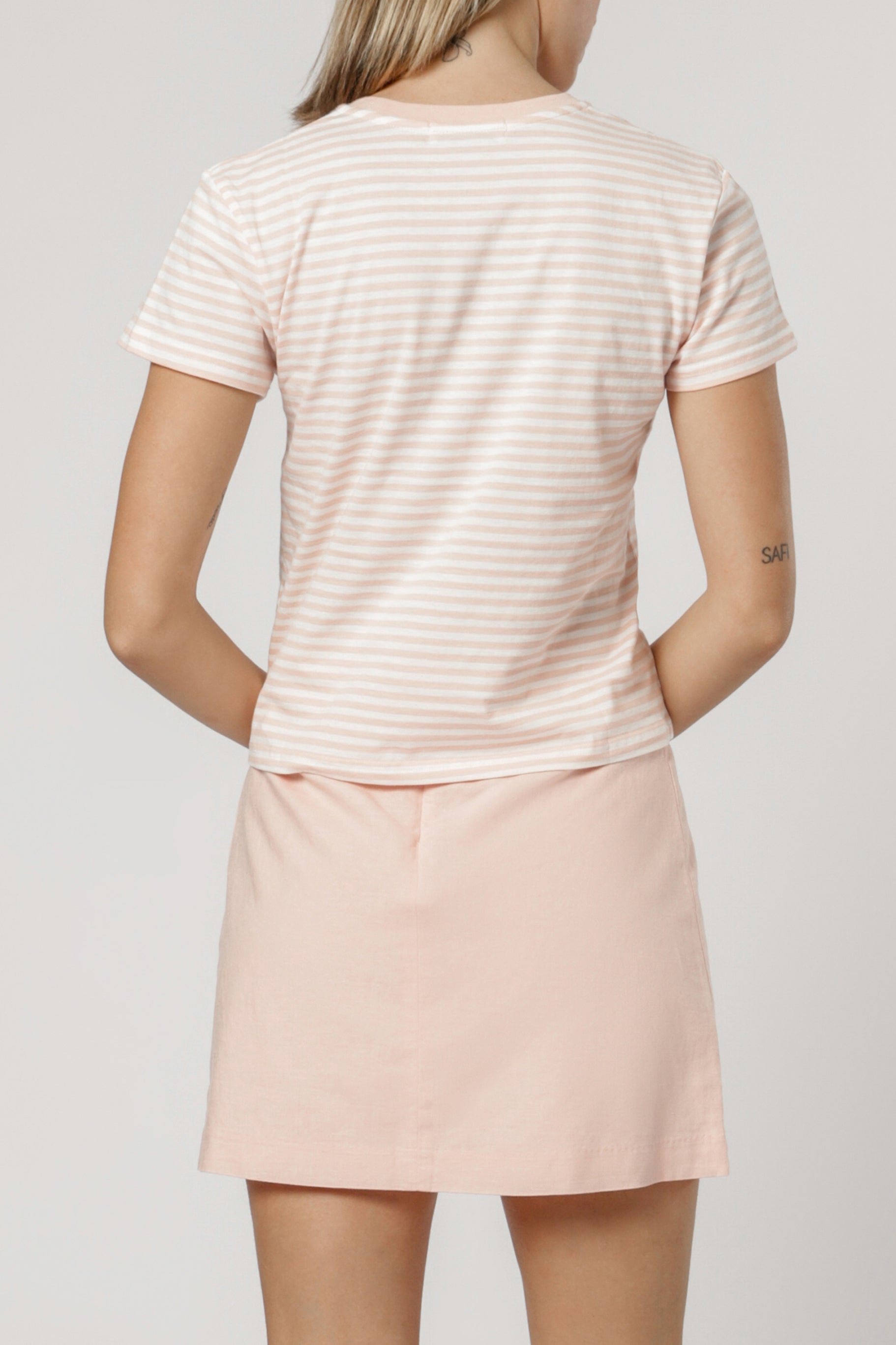 Nude Lucy gracie ringer tee shell stripe t shirt