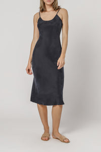 Nude Lucy nude classic slip midnight dress