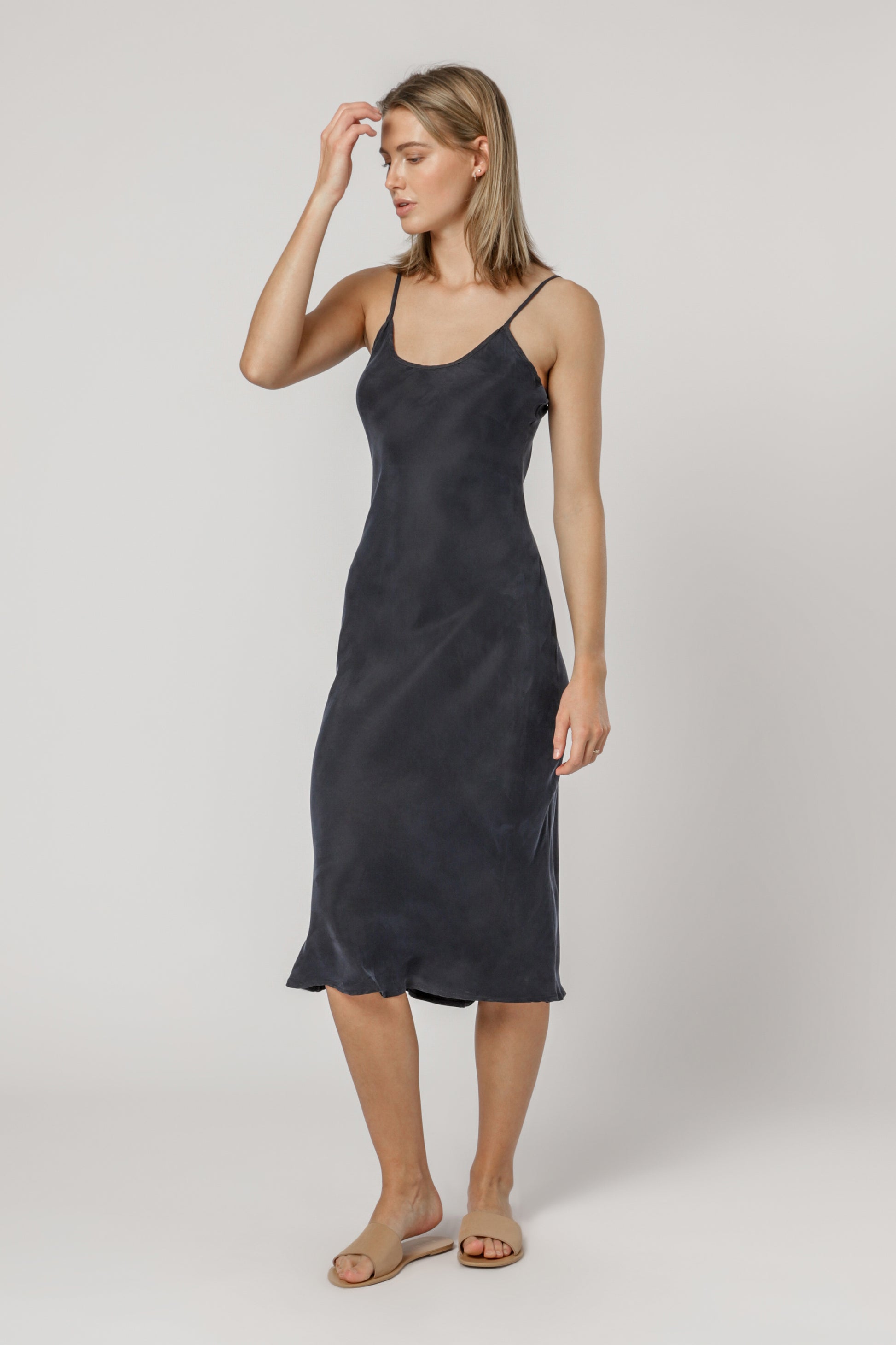 Nude Lucy Nude Classic Slip Midnight Dress 