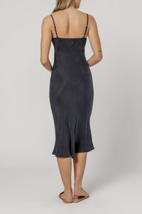 Nude Lucy nude classic slip midnight dress