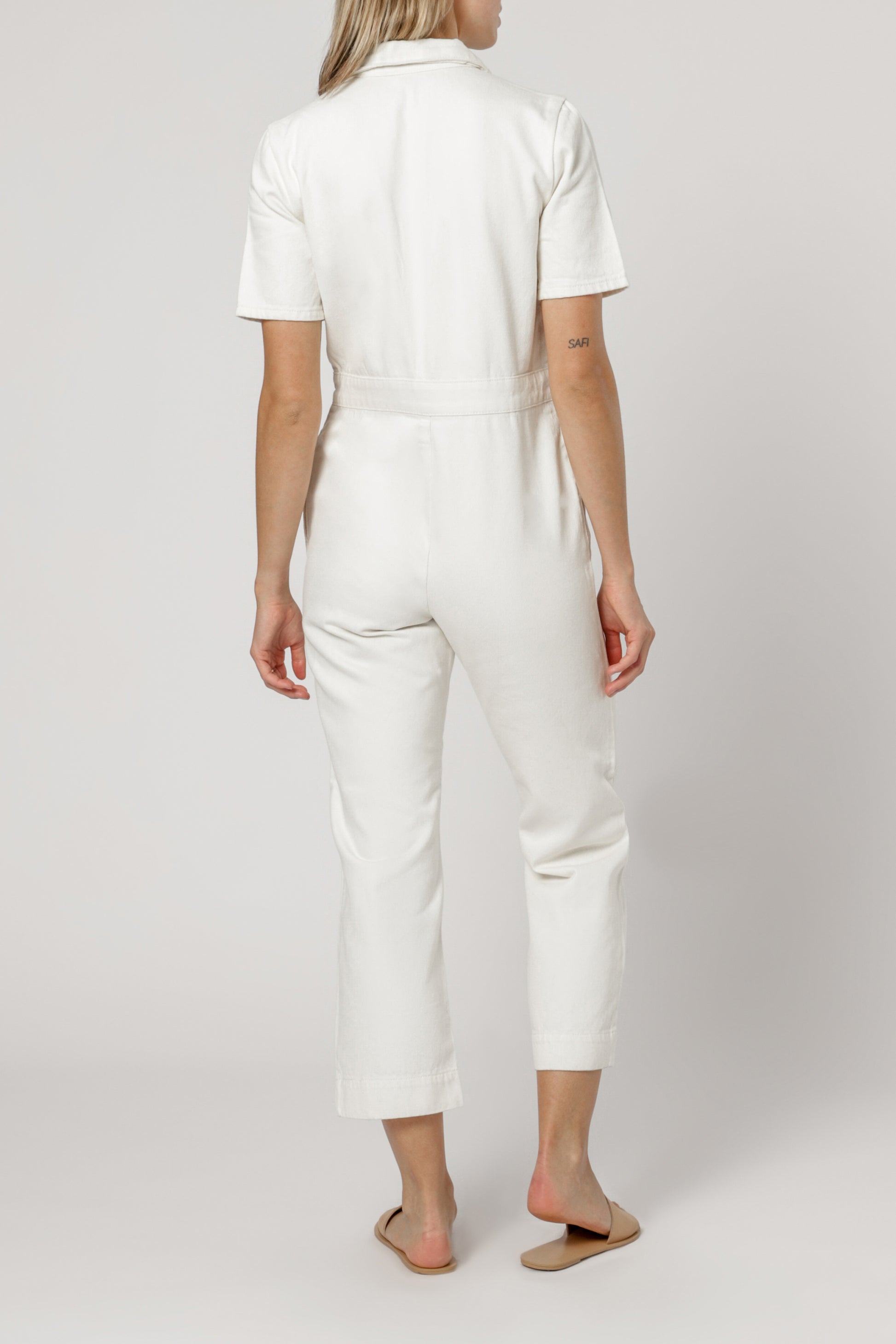 Nude Lucy quinn denim boiler suit ecru jumpsuit