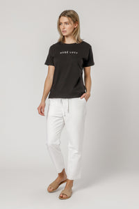 Nude Lucy Nude Lucy slogan tee black tees