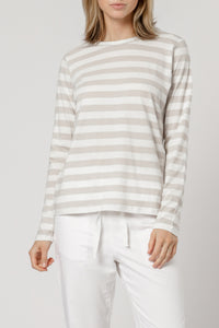 Nude Lucy alice long sleeve tee dove stripe top, t shirt