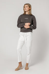 Nude Lucy dont fight it slogan sweat coal sweats